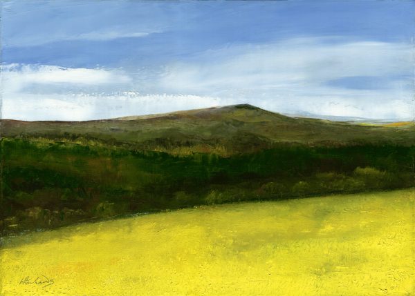 Blackdown and Yellow Field - oil on linen canvas
