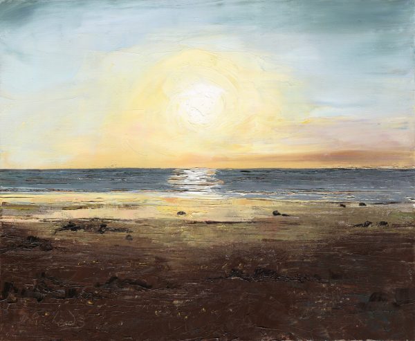 Setting Sun - oil on canvas