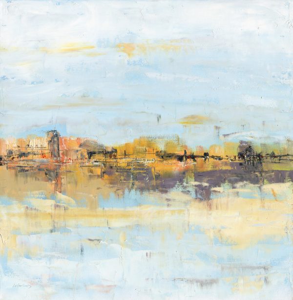Riverside Reflections - canvas print