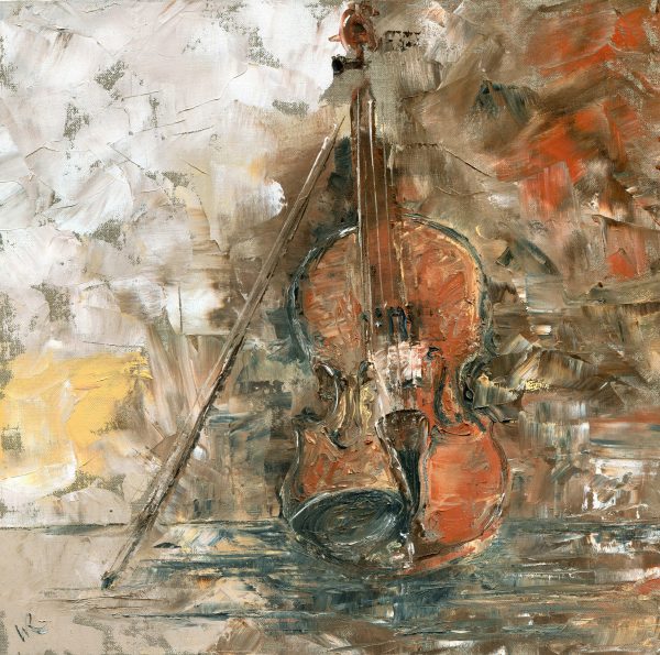 The Old Violin - canvas print