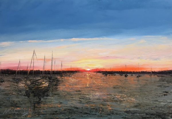 Estuary Evening - oil on linen canvas