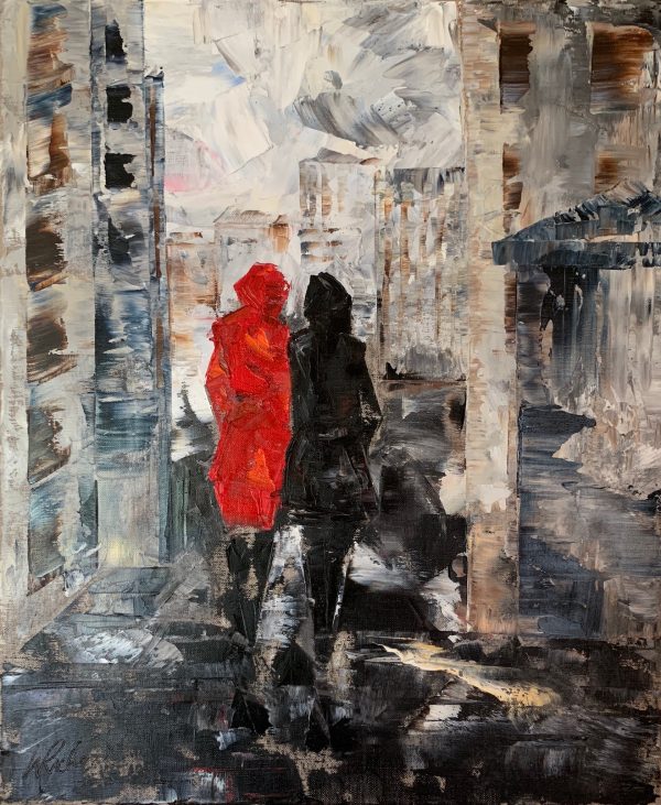 City Saunter - oil on linen canvas