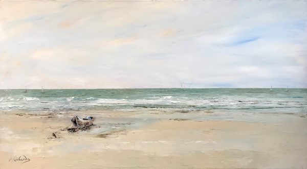 Boat in the Sand - oil on linen canvas