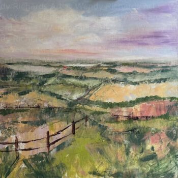 Evening Fields - Oil on Canvas